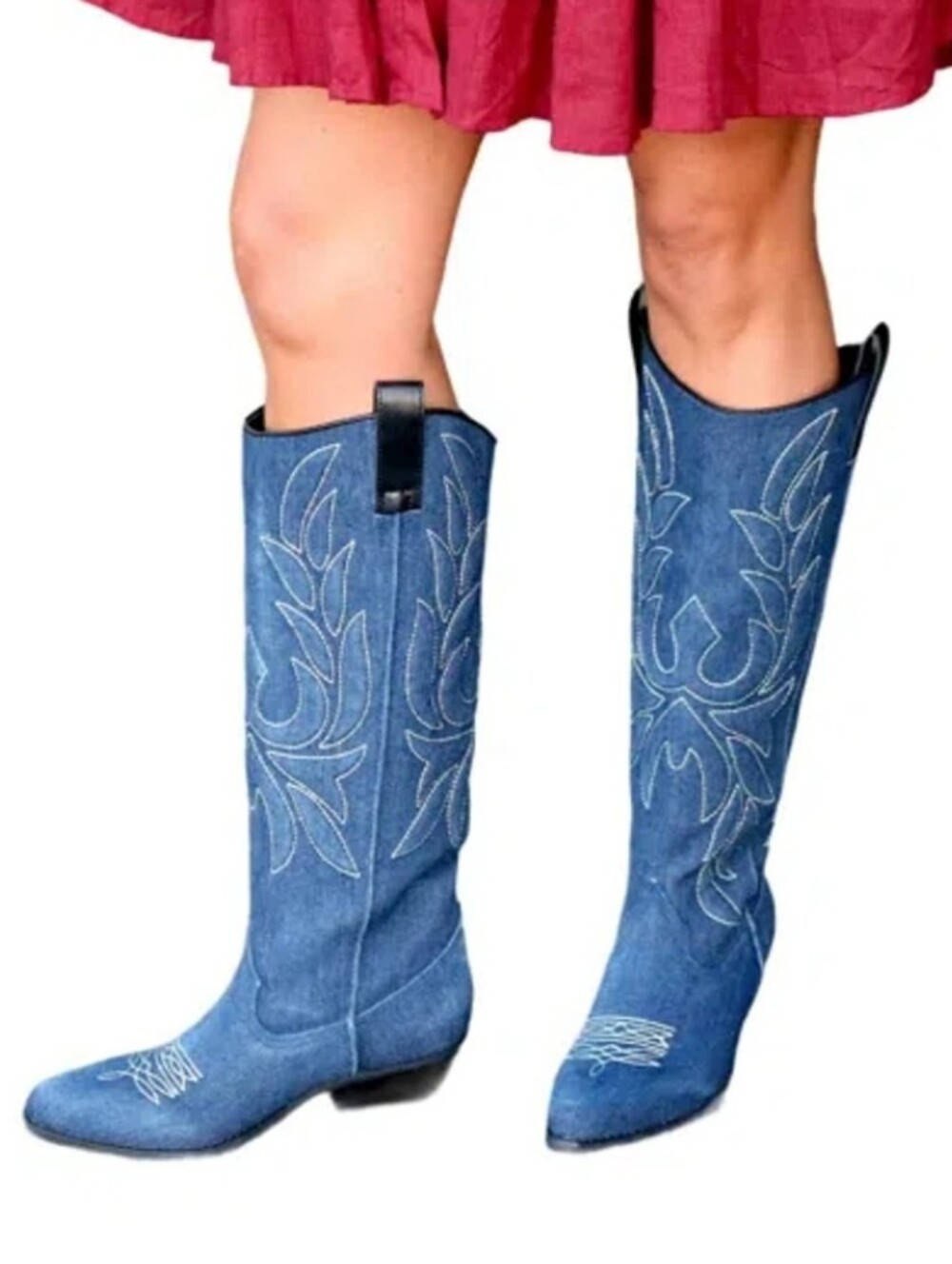 Band Of The Free Western Roots Here's Your Denim Boots Blue Size 7
